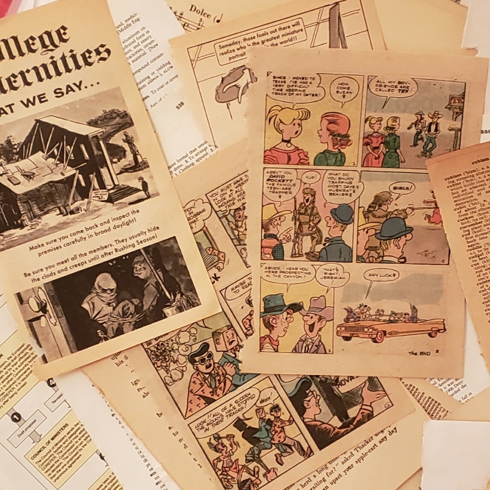 200+ piece vintage ephemera, junk journal supplies etc. - Picture 10 of 12